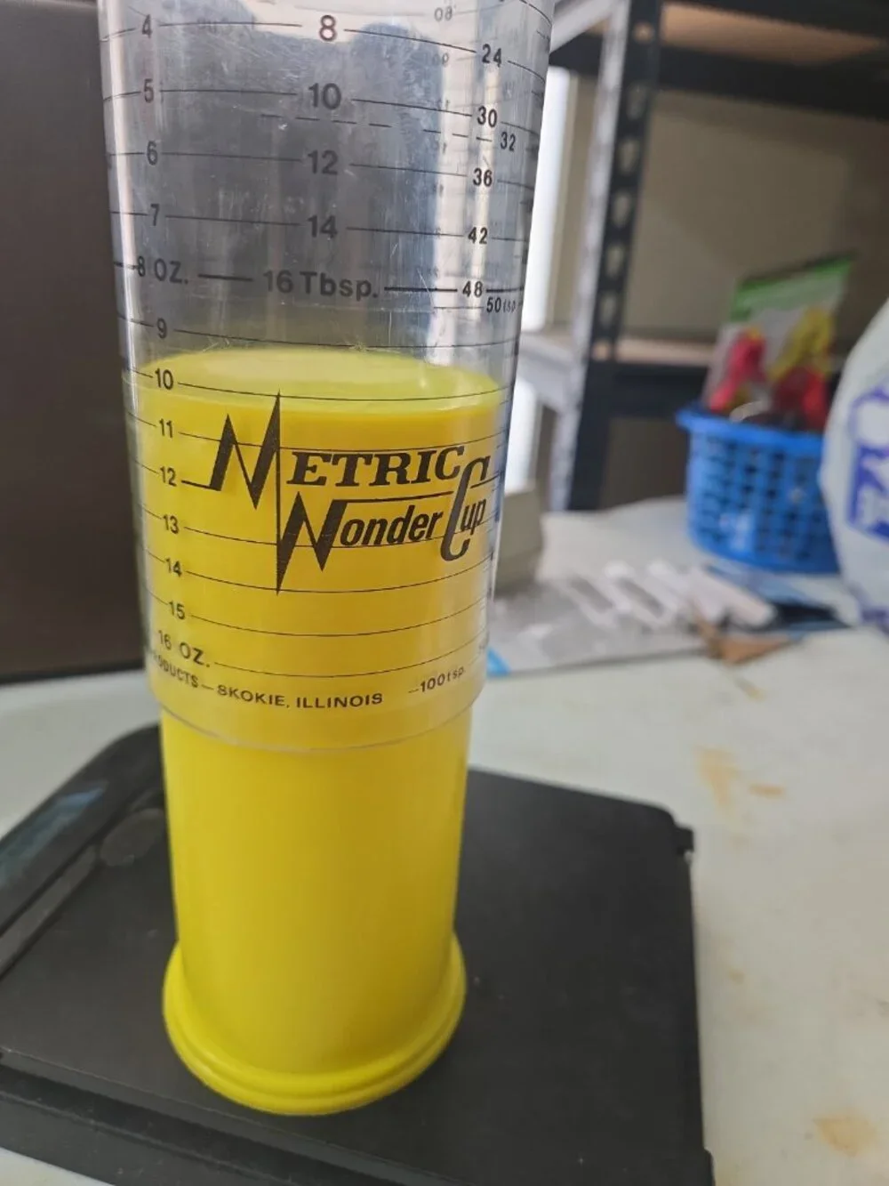 Metric Wonder Cup Wet/Dry Measuring Cup 2 CUP Yellow Milmour Product USA